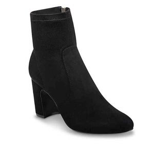Unisa black heeled ankle boots